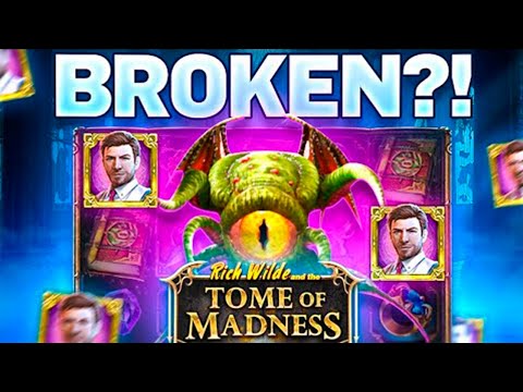 Видео: ПЫТАЕМСЯ ПОЙМАТЬ ЗАНОС В TOME OF MADNESS!!!! ВЫПАЛ БОНУС ПО СТАВКЕ ***Р!!!!