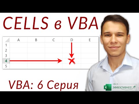 Видео: Ячейки в VBA: Как использовать Cells в VBA (Серия VBA 6)