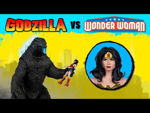 Видео: Макфарлейн DC Мультивселенная Чудо-женщина против Годзиллы Монстервселенная