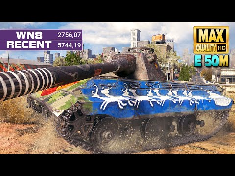 Видео: Профи с лазерной пушкой "Е 50 М" против тяжелых танков - World of Tanks