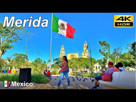 Видео: Дневная Прогулка в Мериде / Мексика 🇲🇽 / Октябрь 2024 / 4K HDR
