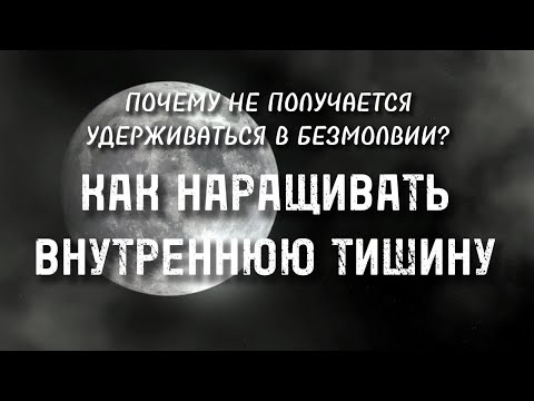 Видео: Почему не удержаться в БЕЗМОЛВИИ? Как наращивать ВНУТРЕННЮЮ ТИШИНУ? #просветление #пробуждение