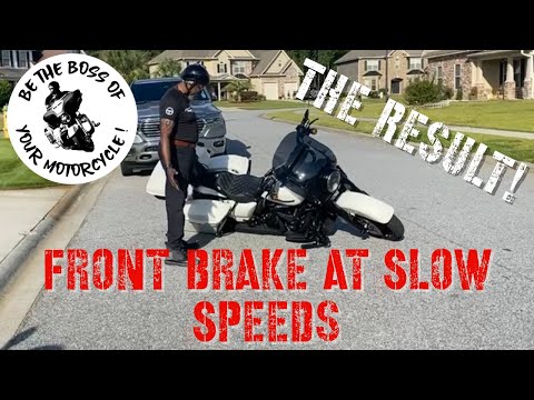 Видео: Езда на мотоцикле на малой скорости — передний или задний тормоз? ИЗБЕГАЙТЕ ПЕРЕДНЕГО ТОРМОЗА!!!