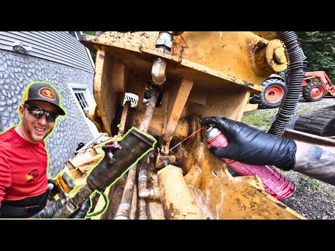 Видео: Пальцы экскаватора НЕ смазываются... Я нашел проблему!!!