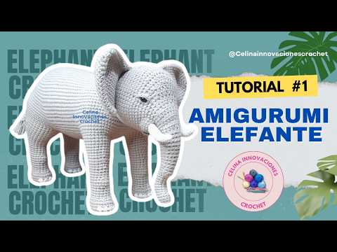 Видео: Слон крючком 🐘 Урок №1 нашего слона амигуруми от Селины Инновационес Вязание крючком