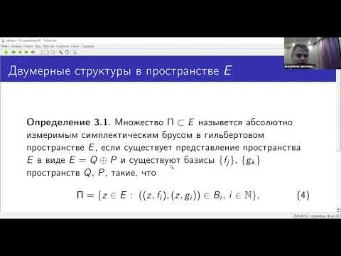 Видео: Лекция 14. О.Г.Смолянов, В.Ж.Сакбаев. Гамильтоновы потоки и меры...
