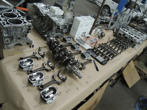 Видео: Subaru Tribeca B9 EZ30D (2007) (Переборка ДВС) Сборка ч.1 (Подготовка)