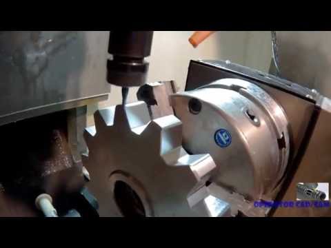 Видео: 1-3 Фрезеруем Шестерню из DXF на HAAS TM-2P !