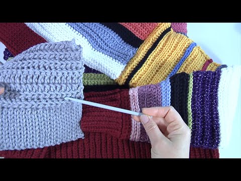 Видео: УЗОРЫ КРЮЧКОМ/ОДИН МК = два узора/Вязание для НАЧИНАЮЩИХ/Очень эластичная резинка и простой УЗОР