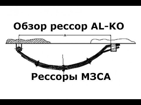 Видео: Легковые рессоры ALKO-обзор. Рессоры для прицепа МЗСА. Рессоры на прицеп легковой. ЦЛП АРИВА