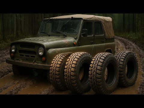 Видео: Ночевка в лесу на УАЗе, внедорожные грязевые шины Forward Safari 510 на уазик