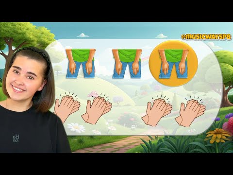 Видео: МУЗЫКАЛЬНАЯ РИТМ-ИГРА для детей/физминутка /Body percussion/ Боди перкуссия Развитие чувства ритма.