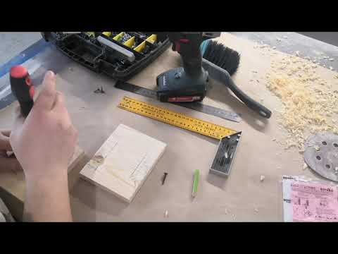 Видео: Монтаж петлей для внутреннего фасада 25мм