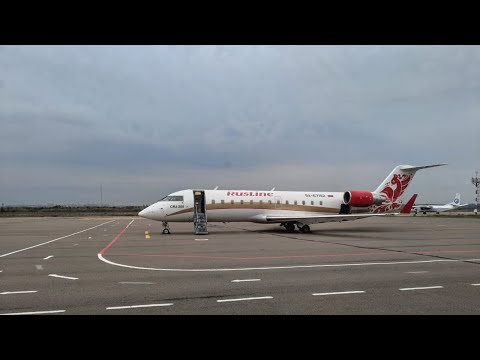 Видео: CRJ-200 | РусЛайн | Рейс Тамбов - Москва Внуково