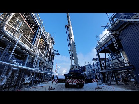 Видео: работа, нюансы, пневмоколесный кран тадано 80 тонн