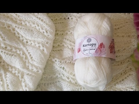 Видео: Палантин "Белое облако ". Покажу и расскажу как вязала 🧶🧶🧣🧣