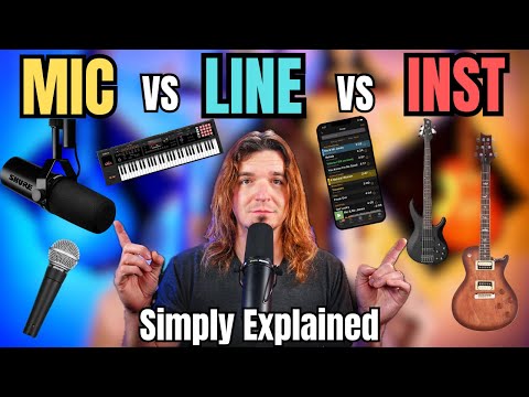Видео: MIC vs LINE vs INST: настройте уровень звука за считанные минуты!