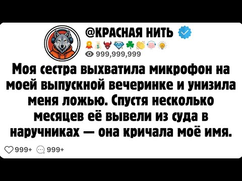 Видео: Моя сестра выхватила микрофон на моей выпускной вечеринке и унизила меня ложью. Спустя несколько ...