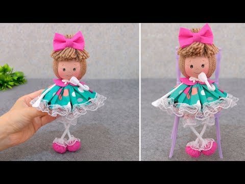 Видео: Кукла из ткани без швейной машинки - справится даже новичок!