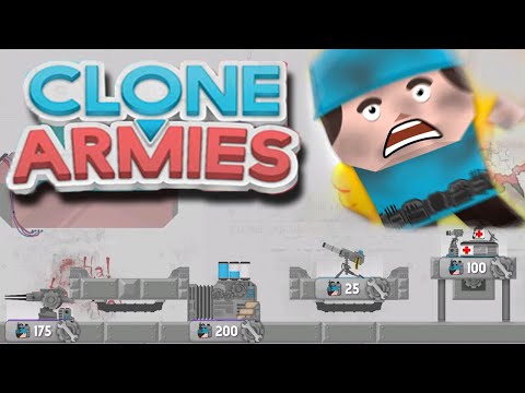 Видео: Классическая база на все случаи жизни - Clone Armies Игра на андроид