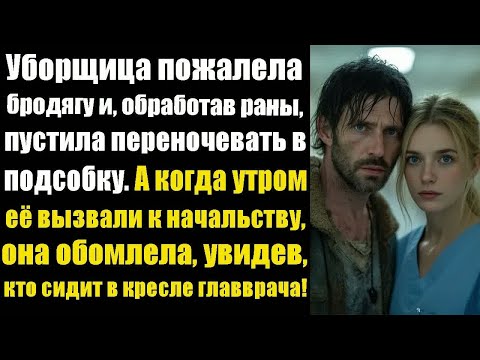 Видео: Уборщица пожалела бродягу и обработав раны, пустила переночевать в подсобку. А когда утром её..