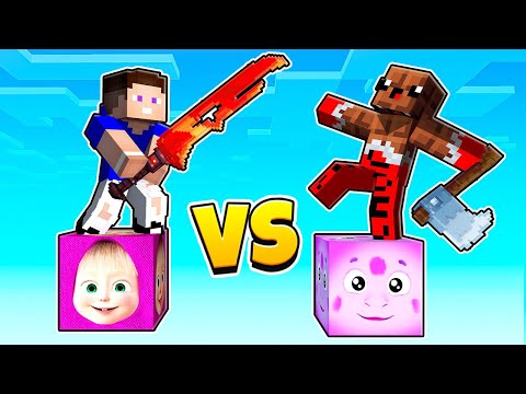 Видео: 😱 Эпичная Битва: МАША и МЕДВЕДЬ Лаки Блок vs ЛУНТИК ЛакиБлок в Майнкрафт !