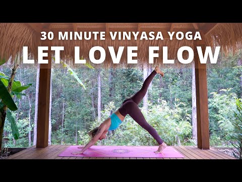 Видео: ПУСТЬ ЛЮБОВЬ ТЕЧЕЛА | 30 минут в день (для начинающих) Виньяса-флоу. Эшли Фримен