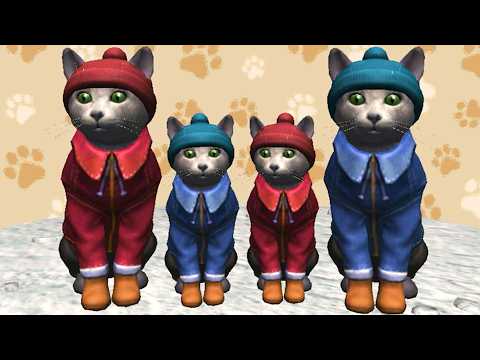 Видео: Симулятор Кота и Кошки #14 Зимний прикид vs Боссов на Пурумчата