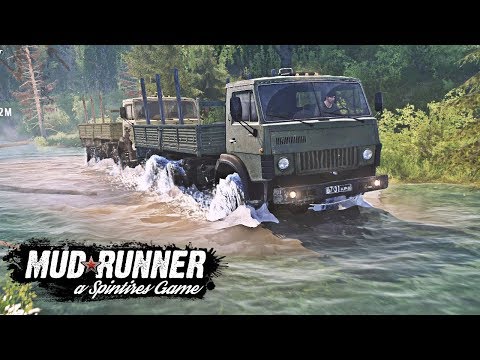 Видео: SpinTires: MudRunner - Эвакуация Затонувшей Деревни