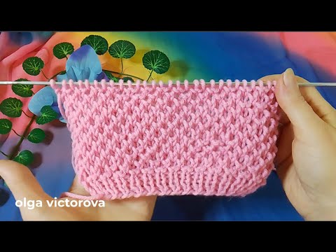 Видео: РАЗ - ДВА И ГОТОВО! РЕЛЬЕФНЫЙ УЗОР 1059 Узоры спицами KNITTING PATTRN