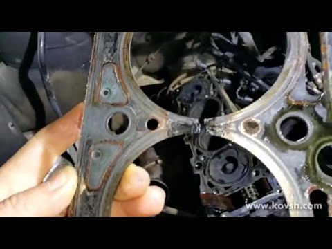 Видео: История прогара прокладки между цилиндрами Mercedes SPRINTER 2.1 ОМ 646