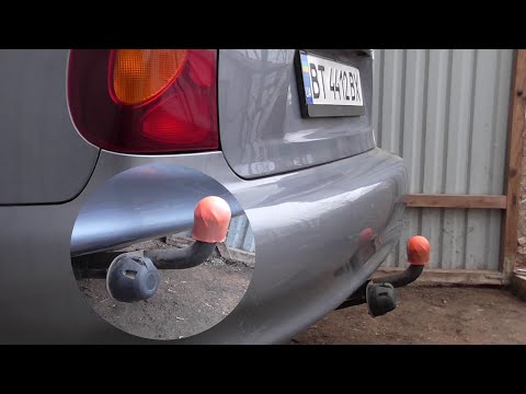Видео: Фаркоп на Ланос -УСТАНОВКА!