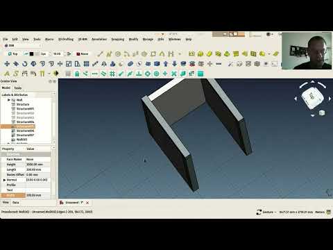 Видео: FreeCAD для архитектора #4. Пример работы с верстаком BIM