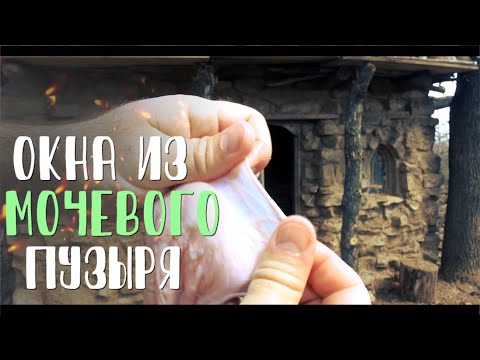Видео: СДЕЛАЛ ОКНО ИЗ БЫЧЬЕГО МОЧЕВОГО ПУЗЫРЯ! ЧТО ПОШЛО НЕ ТАК!? КАМЕННАЯ ХИЖИНА