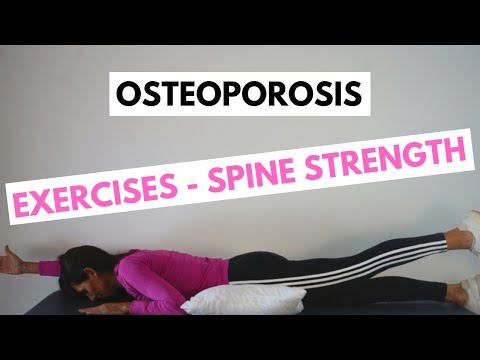 Видео: Упражнения при остеопорозе для укрепления позвоночника | 2 физиотерапевтических упражнения