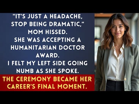 Видео: Во время церемонии награждения мамы она отмахнулась от моего инсульта — её медицинский наставник ...