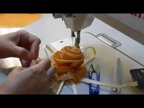 Видео: Роза из ткани / Organza Flower Rose