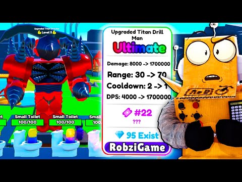 Видео: УЛУЧШЕННЫЙ ТИТАН ДРЕЛЬМЕН! 63 СЕРИЯ ROBLOX Toilet Tower Defense