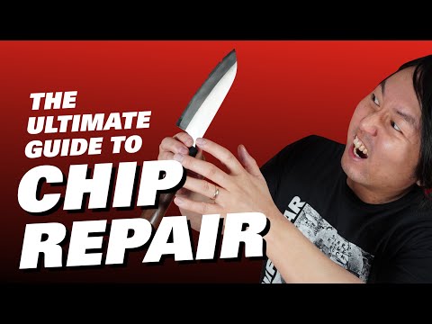 Видео: Как отремонтировать и утончить сколотый японский кухонный нож