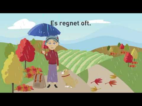 Видео: Учить немецкий с диалогами / Урок 14 / Погода и климат / Германия, Швейцария, Австрия