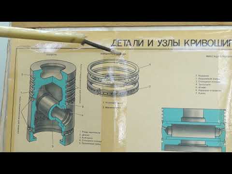 Видео: 532. Поршень четырехтактного двигателя( учебный плакат)
