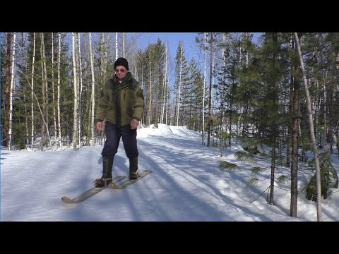 Видео: Весна. Поиски леса. Супер-дровокол. Лыжи для весны.