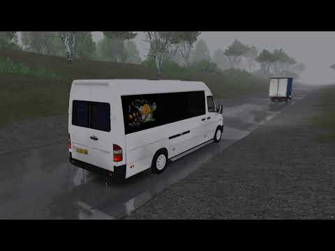 Видео: OMSI 2. Чистогорск. Mercedes-Benz Sprinter 312D. Маршрут 158, Чистогорск - Жуполово