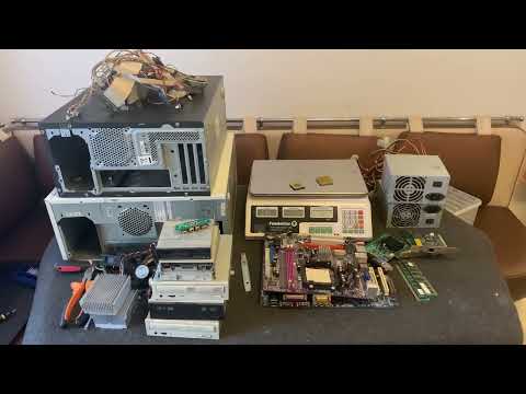 Видео: Золотые радиодетали: разбираю два компьютера на металлолом