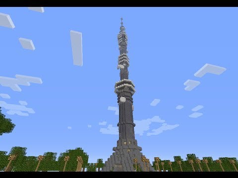 Видео: Останкинская телебашня майнкрафт/таймлапс строительство/часть 2