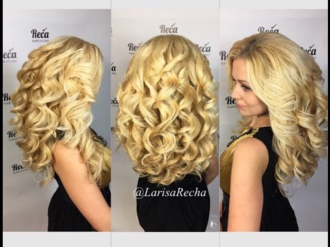 Видео: Large curls. Крупные локоны. Лариса Реча.