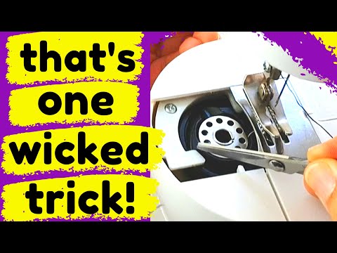 Видео: Проблема с заправкой нити на шпульке мини-швейной машинки? РЕШЕНА!!!