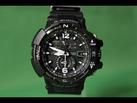 Видео: G-SHOCK GW-A1100-1A3 | Обзор и настройка (на русском) | Купить со скидкой