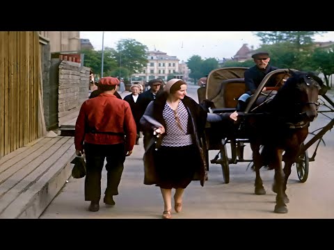 Видео: Старая Россия 1930-х годов в цвете [60 fps, ремастеринг] с добавлением звукового дизайна