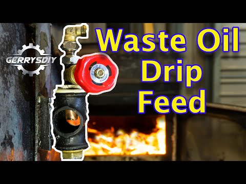 Видео: Горелка на отработанном масле.. Самодельная капельная подача.. Бесплатное тепло.